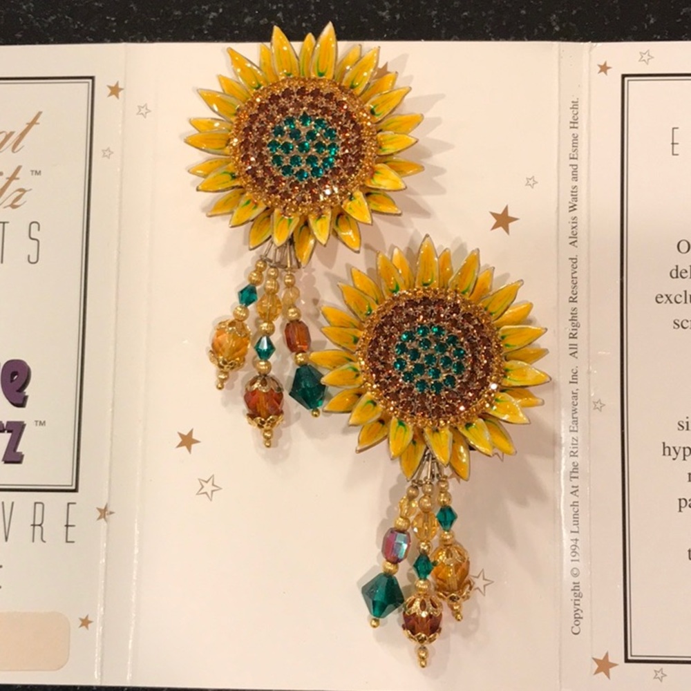 Lunch at the Ritz Sunflower Sorbet Earrings